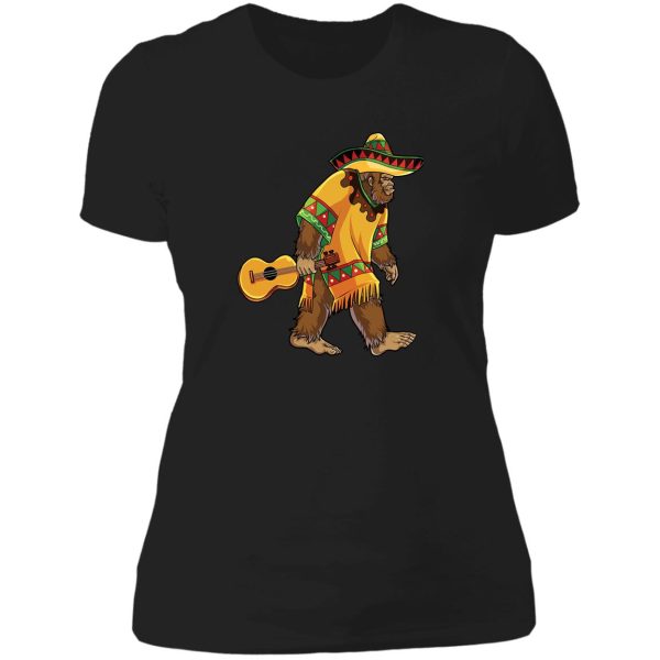 el squatcho bigfoot sasquatch mexican t shirt funny gifts lady t-shirt