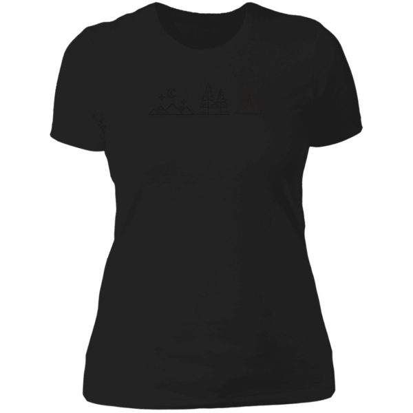 elements of hiking lady t-shirt