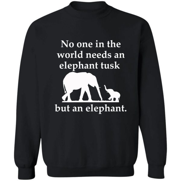 elephant tusk sweatshirt