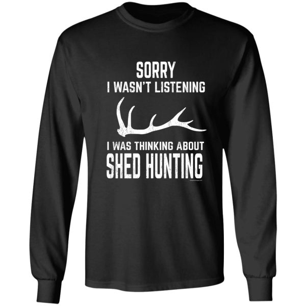 elk antler shed hunting - funny long sleeve