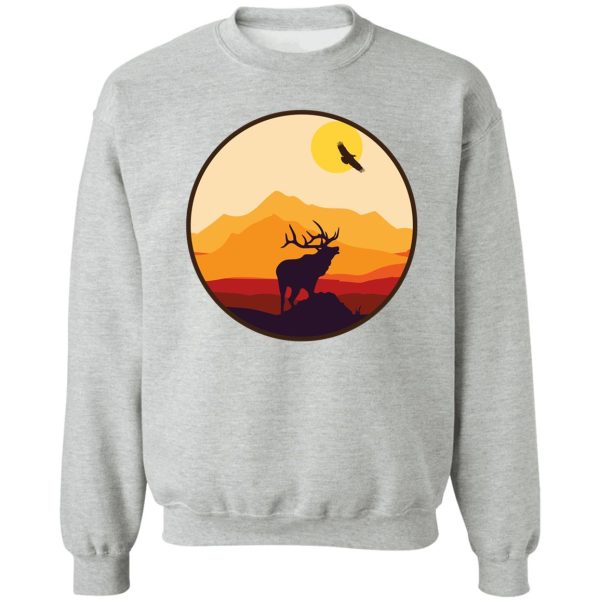 elk sunset sweatshirt