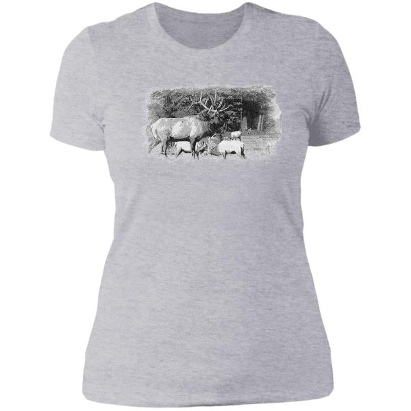 elk trio lady t-shirt