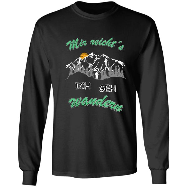 enough for me i go hiking for fun mega long sleeve