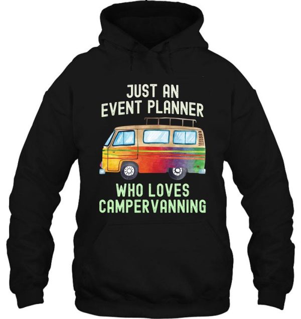 event planner loves campervanning hoodie