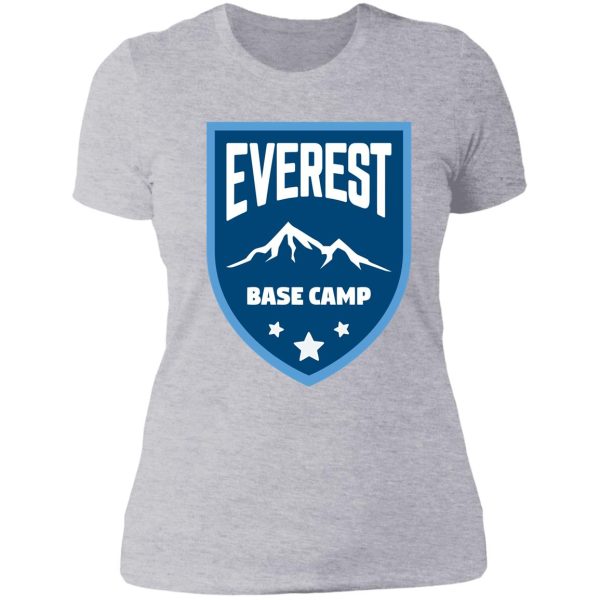 everest base camp lady t-shirt