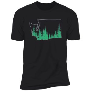 evergreen state outline shirt