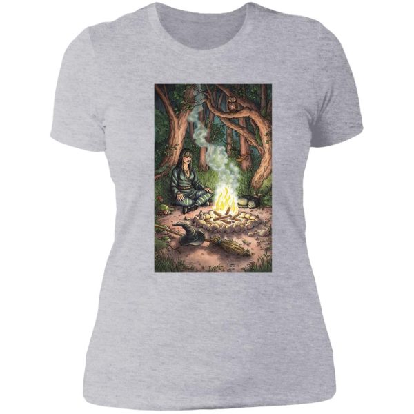 everyday witch tarot - the hermit lady t-shirt