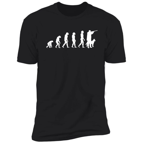 evolution of ape to hunter shirt