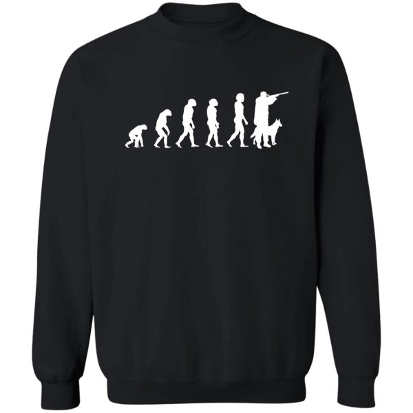 evolution of ape to hunter sweatshirt