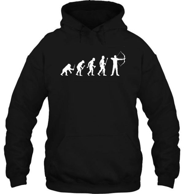 evolution of archery silhouette hoodie