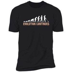 evolution of man and metal detecting shirt