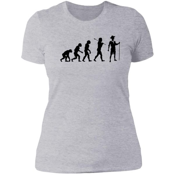 evolution of men - the scout evolution ! lady t-shirt