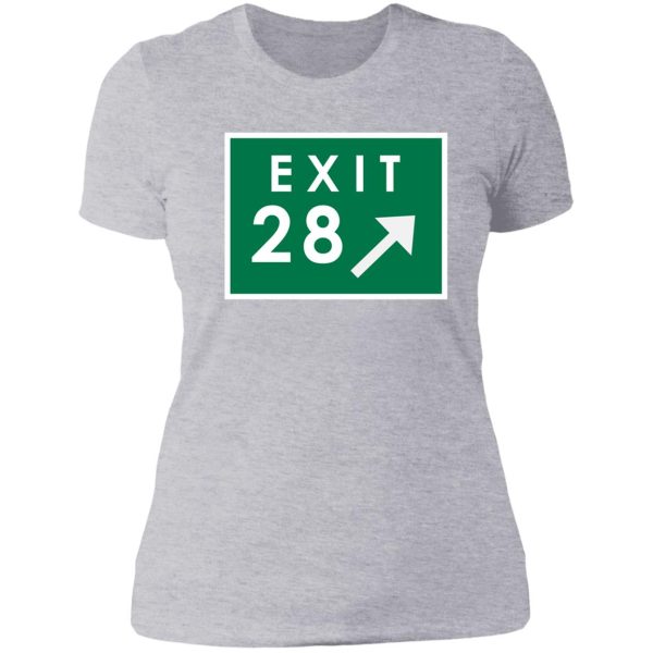 exit 28 lady t-shirt