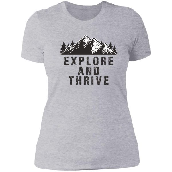 explore and thrive lady t-shirt