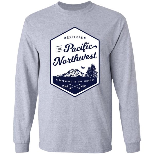 explore the pacific northwest (outlined) long sleeve