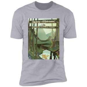 explore the wilderness! see usa national parks shirt