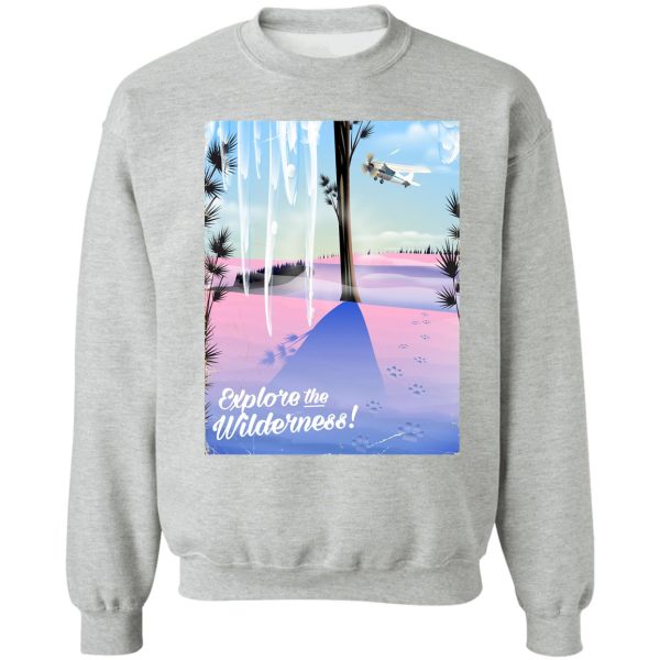 explore the wilderness! winter animal prints sweatshirt