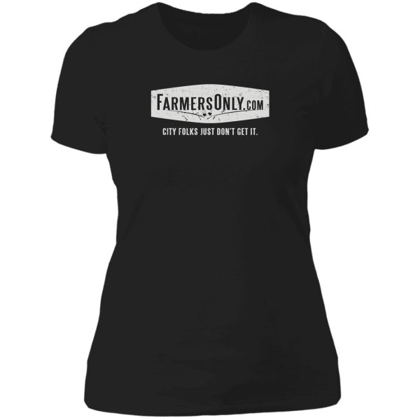 farmers only (white logo) lady t-shirt