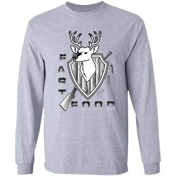 fast food deer hunting essential (deer hunting flag) long sleeve