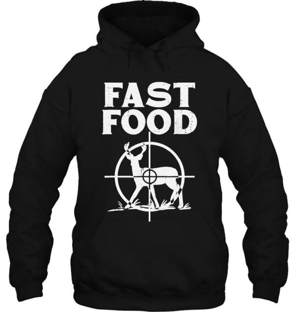 fast food deer target funny shooting bow hunting hunt dad hoodie