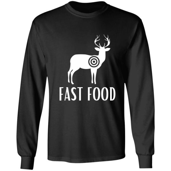 fast food original deer hunting design long sleeve