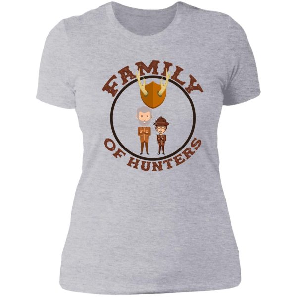 father and daughter hunting partners for life t-shirt - dad and daughter hunting hunters poster brown lady t-shirt