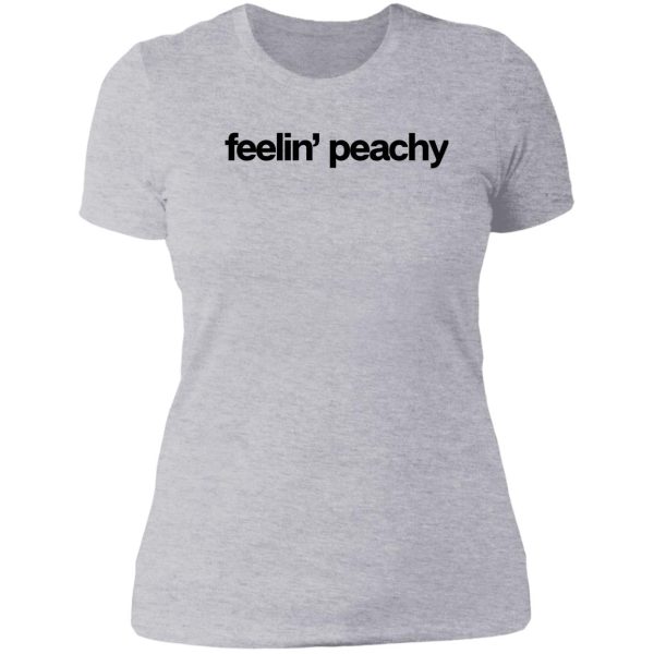 feeling peachy & hipster sarcastic teen lady t-shirt