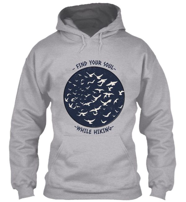 find your soul while hiking hoodie
