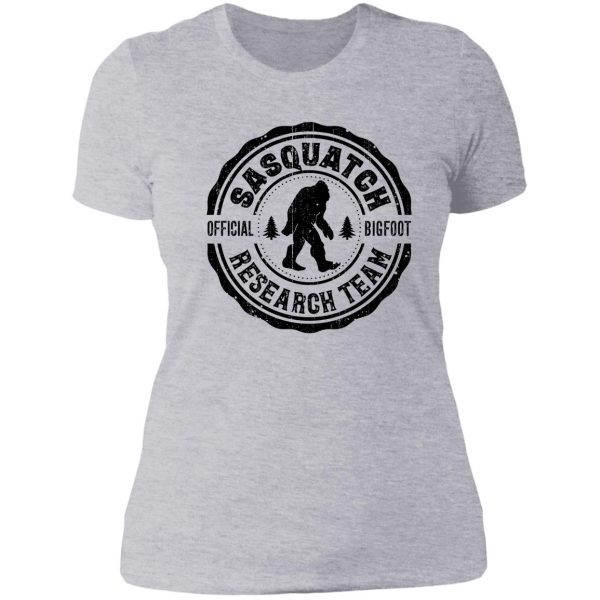 finding sasquatch bigfoot research team shirt squatchin gone lady t-shirt