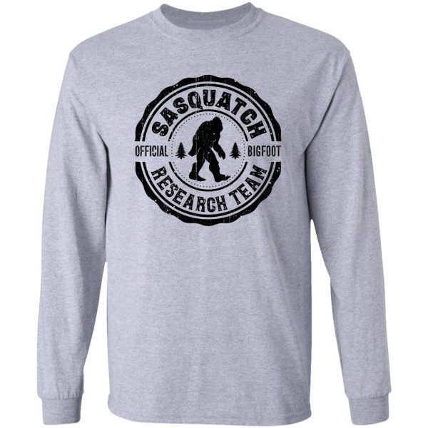 finding sasquatch bigfoot research team shirt squatchin gone long sleeve