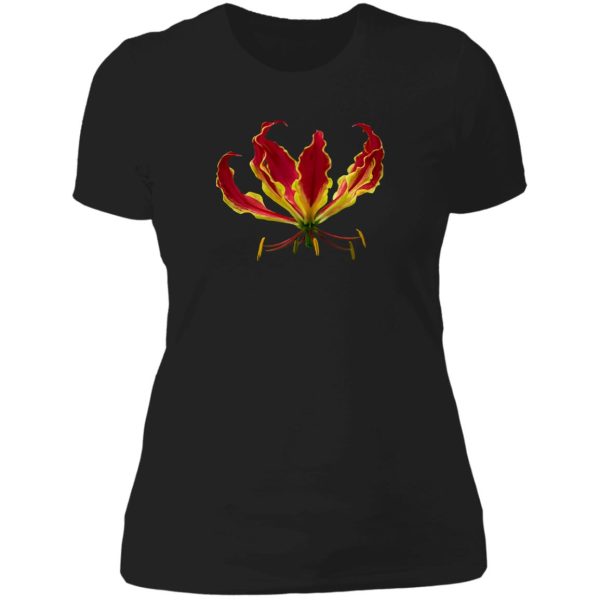 fire lily lady t-shirt