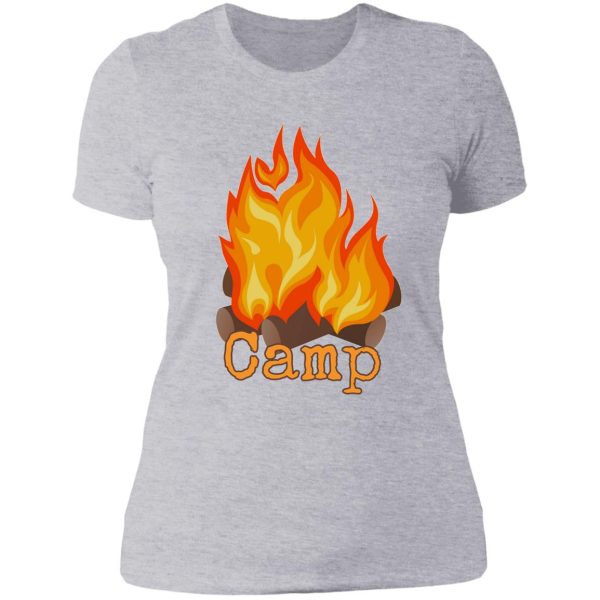 fire pit lady t-shirt