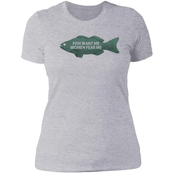 fish want me women fear me lady t-shirt