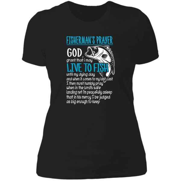 fisherman's prayer lady t-shirt