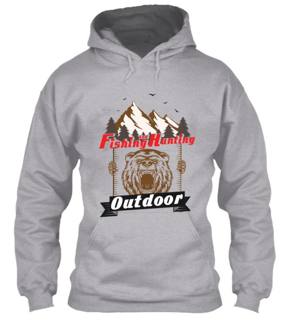 fishing and hunting outdoor vintage hoodie