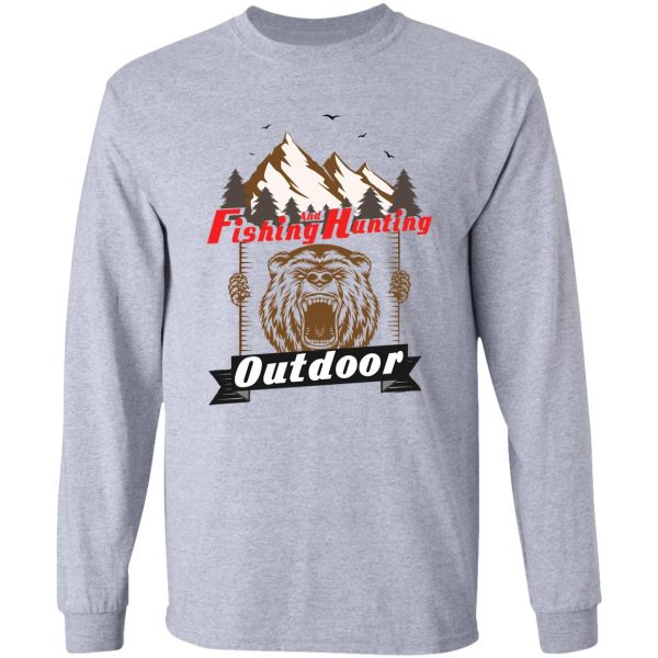 fishing and hunting outdoor vintage long sleeve