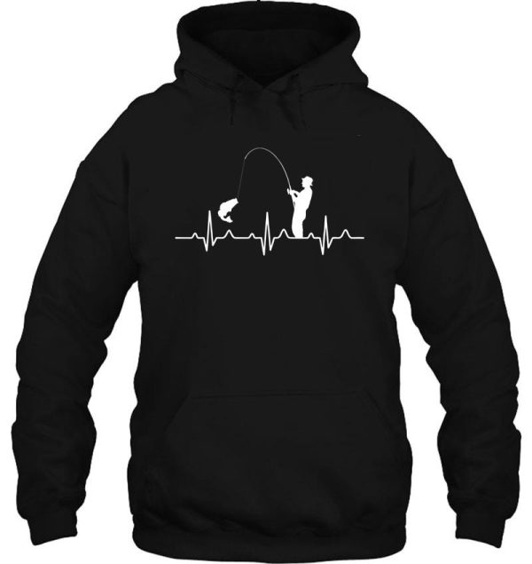 fishing heartbeat hoodie