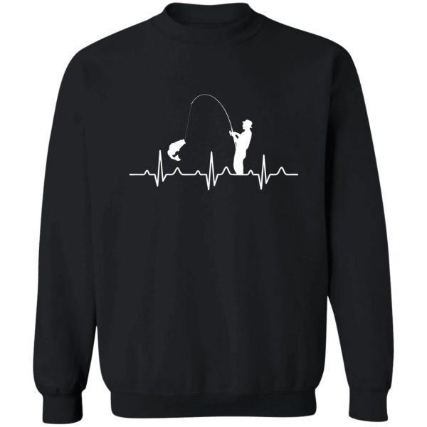 fishing heartbeat sweatshirt