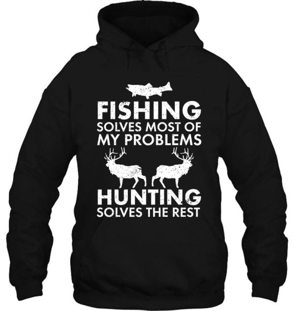 fishing & hunting gifts for hunters who like to hunt hoodie