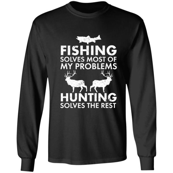 fishing & hunting gifts for hunters who like to hunt long sleeve