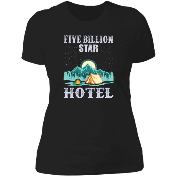 five billion star hotel lady t-shirt