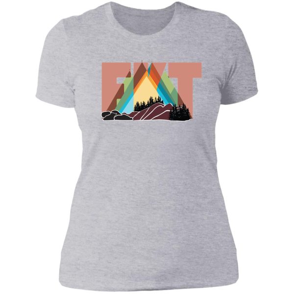 fkt (fastest known time) lady t-shirt