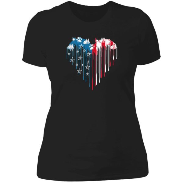 flag heart lady t-shirt