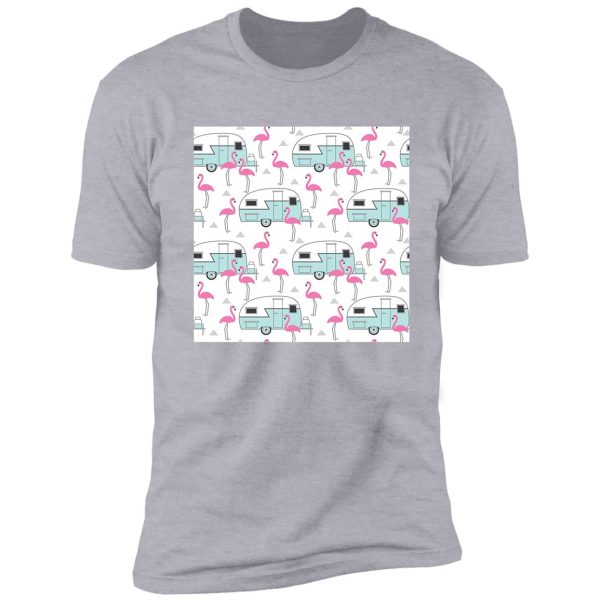 flamingo and bus shirt