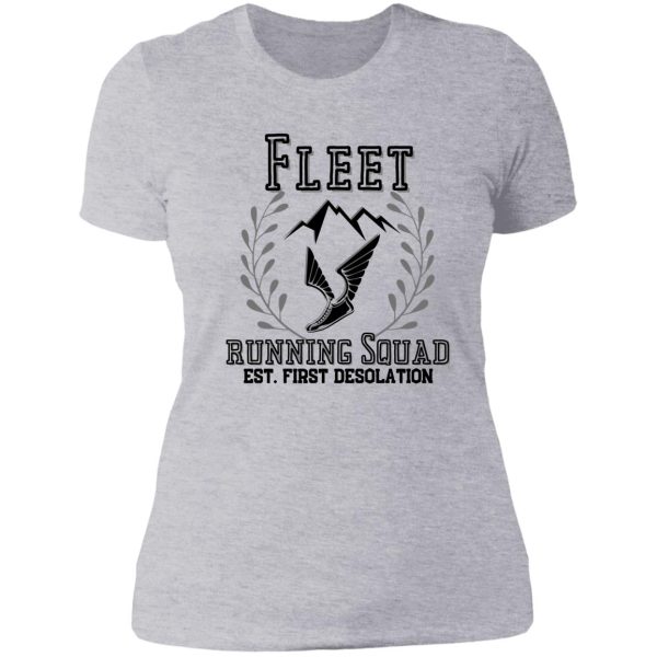 fleet running squad lady t-shirt