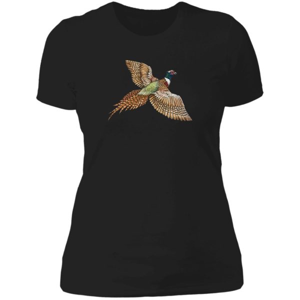flying pheasant lady t-shirt