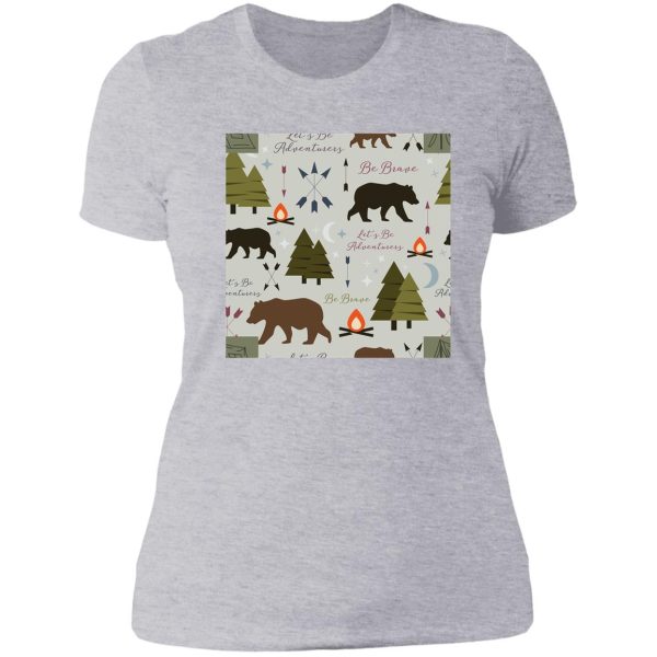 forest bear lady t-shirt