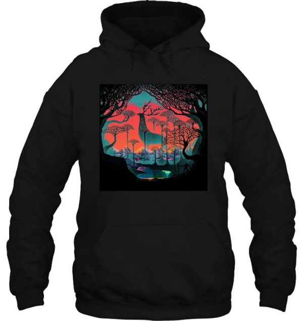 forest spirit - woodland illustration hoodie
