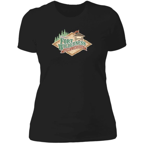 fort wilderness resort and campground lady t-shirt