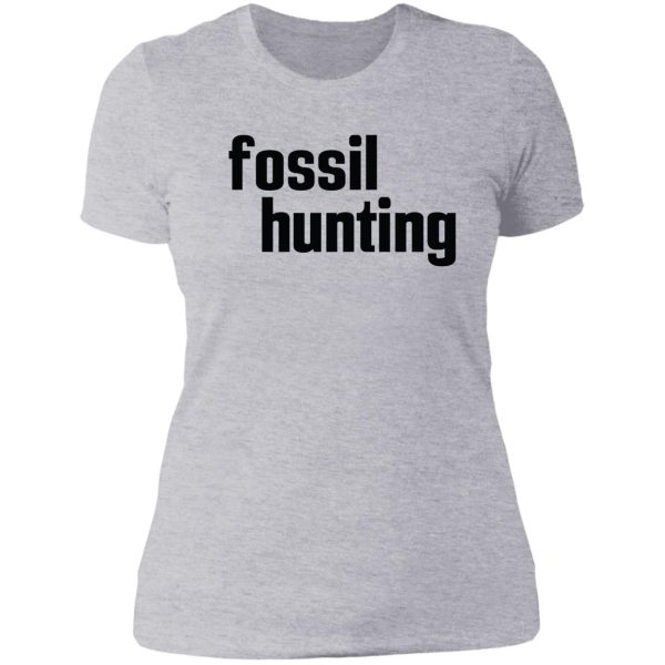 fossil hunting fossil collecting lady t-shirt